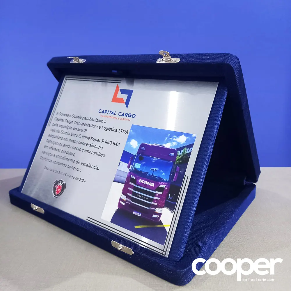 Cooper Acrílicos - Placa de Homenagem (2)