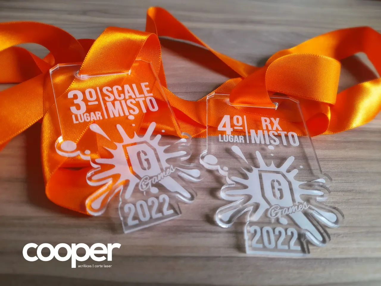Medalha acrílico